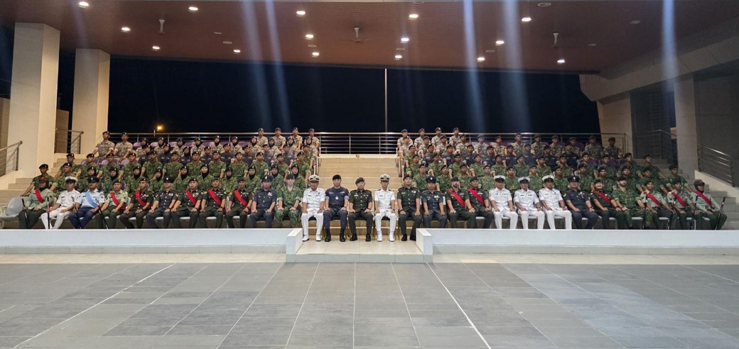 PASSING-OFF PARADE MARKS THE END OF 6 WEEKS OF BASIC MILITARY TRAINING