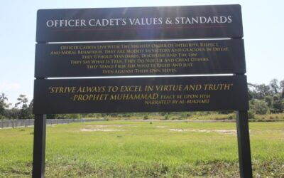 OFFICIATING THE BOARD OF OFFICER CADET’S VALUES & STANDARD