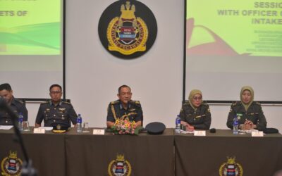 Commander RBAF session with Intake 19 Officer Cadet