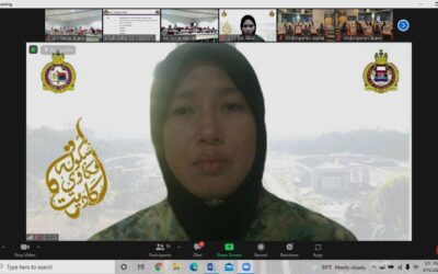 THE COMMANDING OFFICER OF OFFICER CADET SCHOOL HELD A VIRTUAL SESSION WITH THE OFFICER CADET OF INTAKE 20