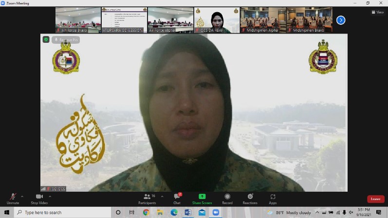 THE COMMANDING OFFICER OF OFFICER CADET SCHOOL HELD A VIRTUAL SESSION WITH THE OFFICER CADET OF INTAKE 20