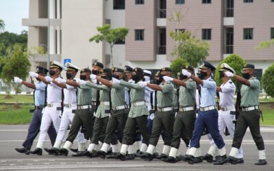 END OF STS TERM PARADE FOR OFFICER CADET INTAKE 20