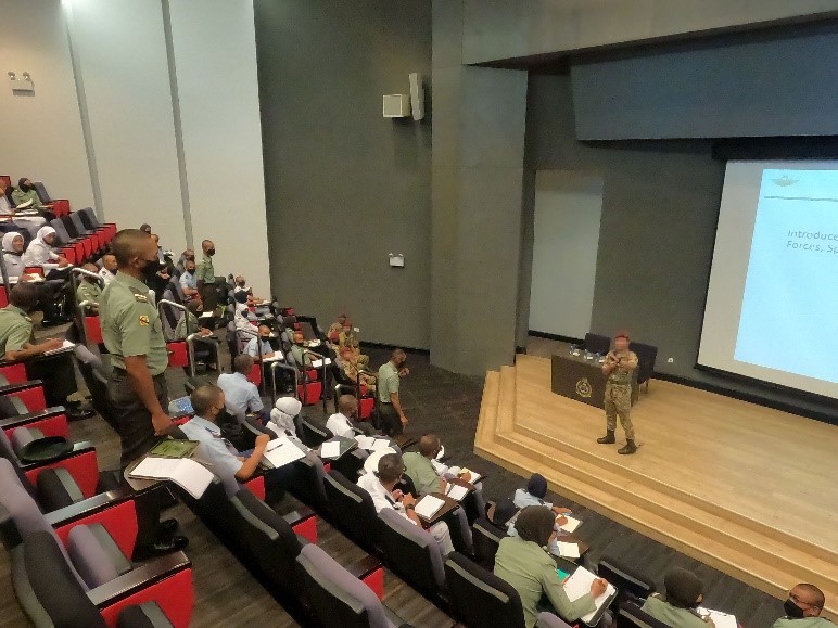 CAPABILITY BRIEFING BY SPECIAL FORCES REGIMENT ROYAL BRUNEI ARMED FORCES (SFR RBAF) TO INTAKE 20 OFFICER CADETS