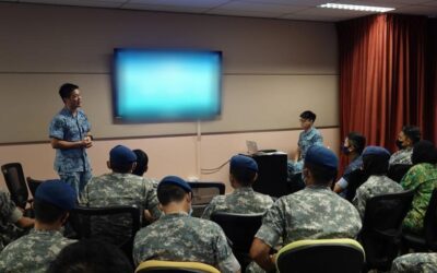 INTAKE 21 AIR FORCE OFFICER CADETS VISIT TO THE REPUBLIC OF SINGAPORE AIR FORCE TRAINING COMMAND