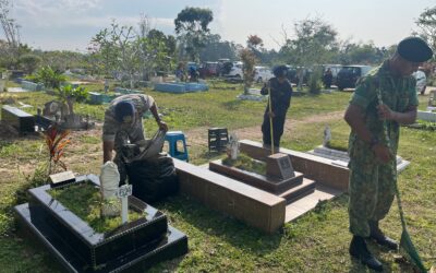 OCS INTAKE 22 CONDUCTS CEMETERY VISIT AND CLEANING CAMPAIGN IN CONJUNCTION OF RAMADAN 1444H