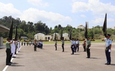 OFFICER CADET SCHOOL (OCS) INTAKE 22 CONDUCTED COLORS AND SWORD DRILL LESSON