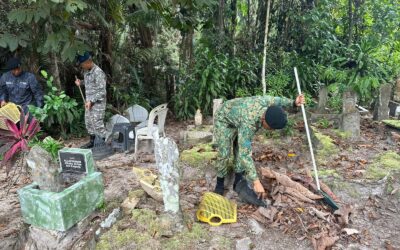 OCS DA RBAF CONDUCTS CEMETERY VISIT AND CLEANING CAMPAIGN IN CONJUNCTION OF RAMADAN 1445H