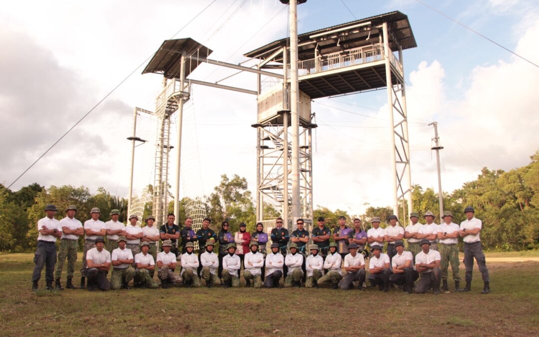 OFFICER CADETS OF INTAKE 23 WENT THROUGH HIGH ROPE OBSTACLE COURSE