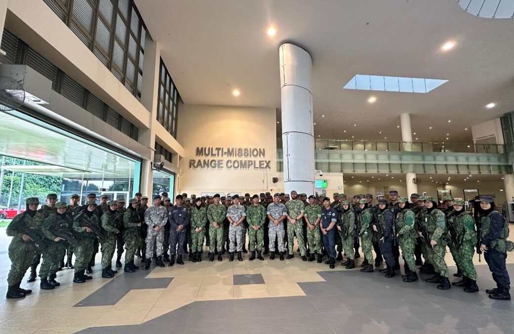 OFFICER CADETS INTAKE 23 COMPLETES SAR21 QUALIFICATION SHOOT AND URBAN OPERATION LIVE FIRING