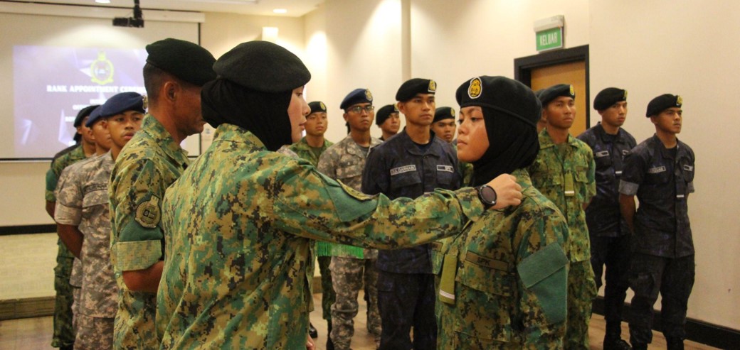 RANK APPOINTMENT AND SQUAD DRILL RECOGNITION CEREMONY HELD AT OFFICER CADET SCHOOL