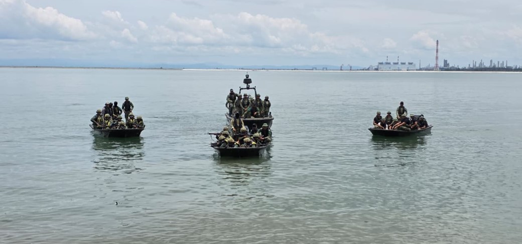 LAND FORCE OFFICER CADETS OF INTAKE 24 SUCCESSFULLY CONDUCTED EXERCISE RIVERINE