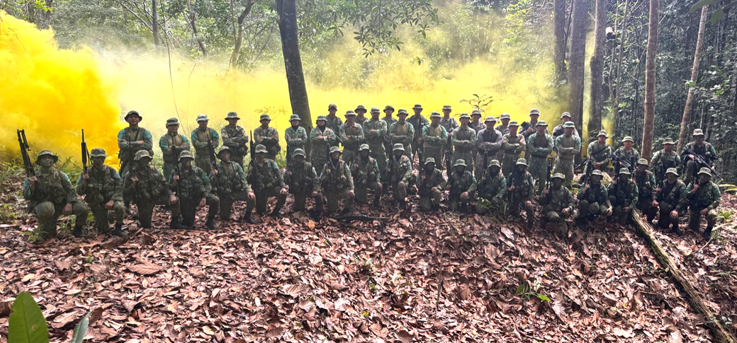 LAND FORCE OFFICER CADET OF INTAKE 24 CONDUCTED EXERCISE TIGER TRAIL