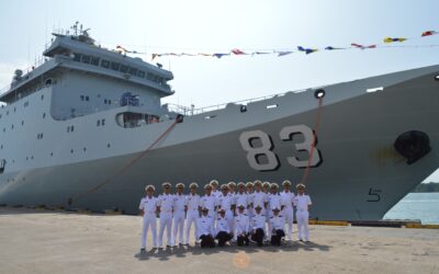 INTAKE 18 MIDSHIPMEN VISITED QI JIGUANG SHIP
