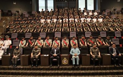 FORMER RBAF COMMANDERS SHARE LEADERSHIP EXPERIENCE WITH OFFICER CADETS OF INTAKE 25
